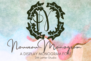 Related font Nouveau Monogram