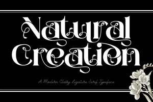 Related font Natural Creation