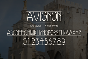 Related font Avignon