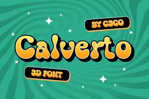 Related font Calverto 3D