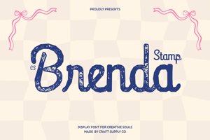 Related font CS Brenda Stamp