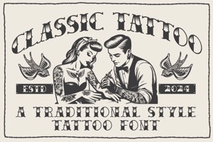 Classic Tattoo Serif