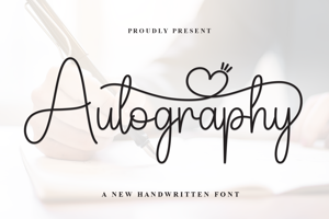 Related font Autography