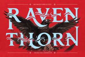 Related font Raventhorn