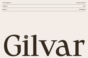 Related font CS Gilvar