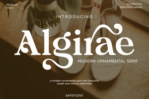 Related font Algirae