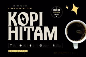 Related font Kopi Hitam