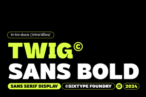 Twig Sans Bold