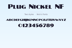 Related font Plug Nickel NF