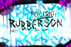 Related font Vtks Rubberson
