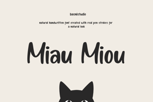 Related font Miau Miou