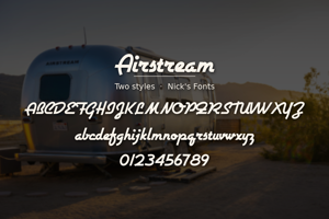 Related font Airstream