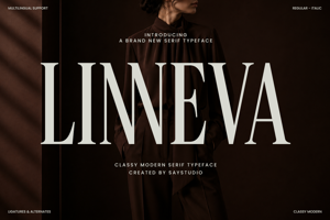 Related font Linneva DEMO