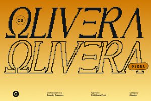 Related font CS Olivera Pixel