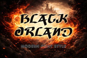 Related font Black Orland