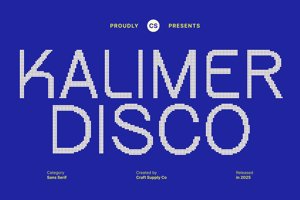 Related font CS Kalimer Disco