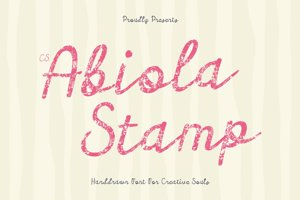 Related font CS Abiola Stamp