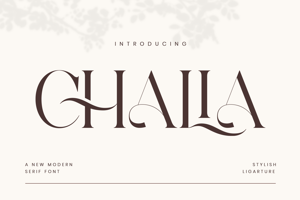 Related font Chalia