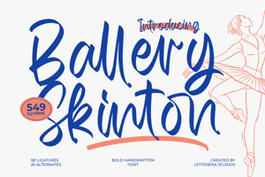Related font Ballery Skinton VERSION