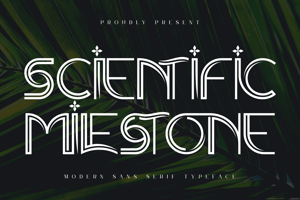 Related font SCIENTIFIC MILESTONE