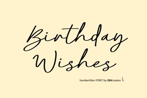 Related font Birthday Wishes