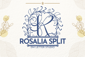 Related font Rosalia Wreath Split