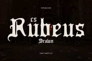 Related font CS Rubeus Drawn