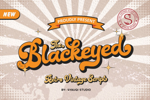 Related font The Blackeyed
