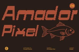 Related font CS Amador Pixel