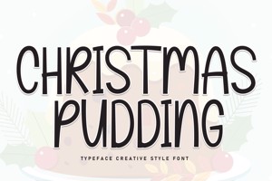 Related font Christmas Pudding