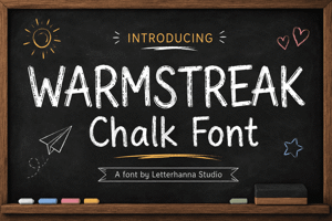 Related font Warmstreak