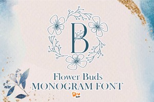 Flower Buds Monogram