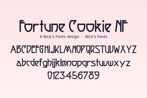 Related font Fortune Cookie NF