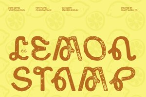 Related font CS Lemon Stamp