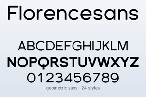 Related font Florencesans