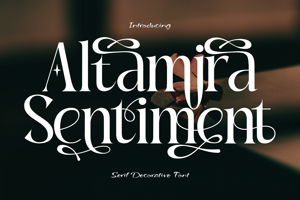 Related font Altamira Sentiment