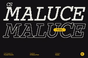 Related font CS Maluce Pixel