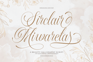 Related font Sirclair Miwareta