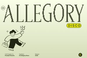 Related font CS Allegory Disco