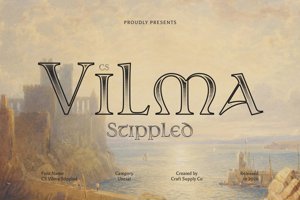 Related font CS Vilma Stippled