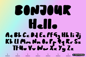 Related font Bonjour Hello