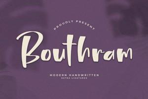 Related font Bouthram