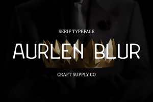 Related font Aurlen Blur