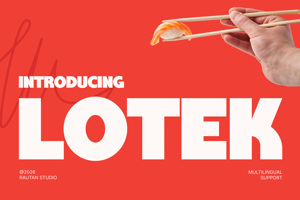 Related font LOTEK