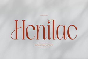 Related font Henilac