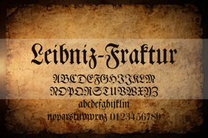 Related font Leibniz-Fraktur