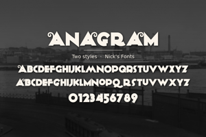 Related font Anagram