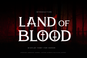 Related font Land of Blood