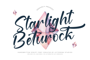 Related font Starlight Beturock VERSION
