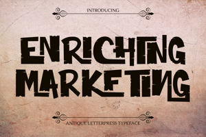 Related font ENRICHING MARKETING